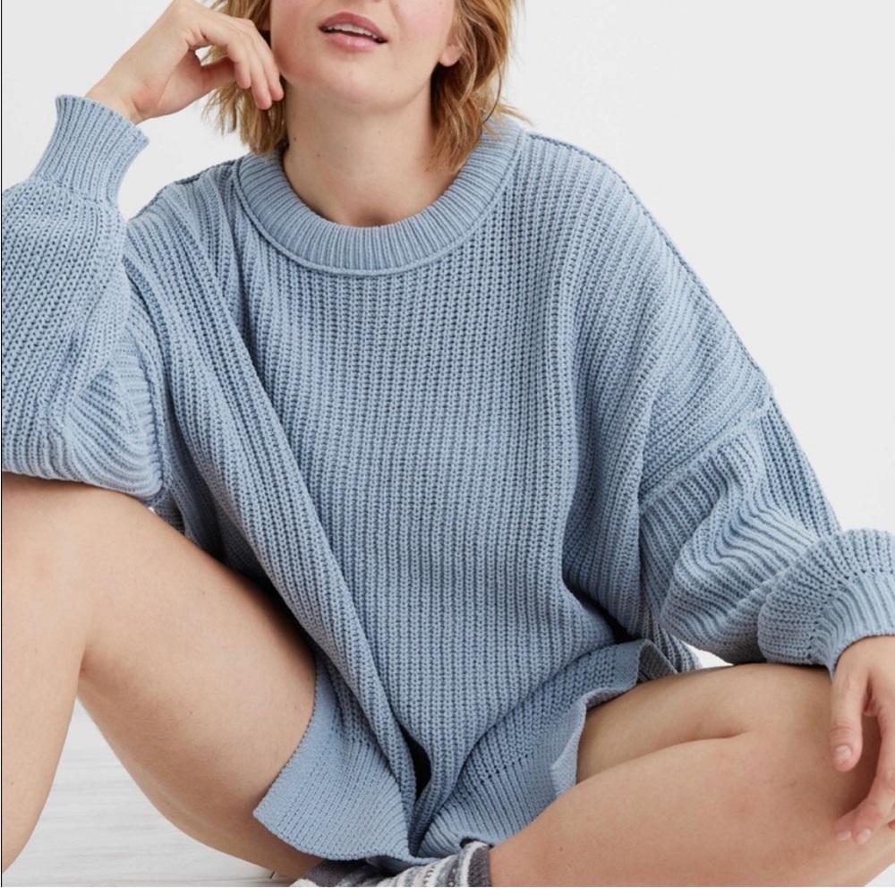 Aerie oversized soft crew sweater